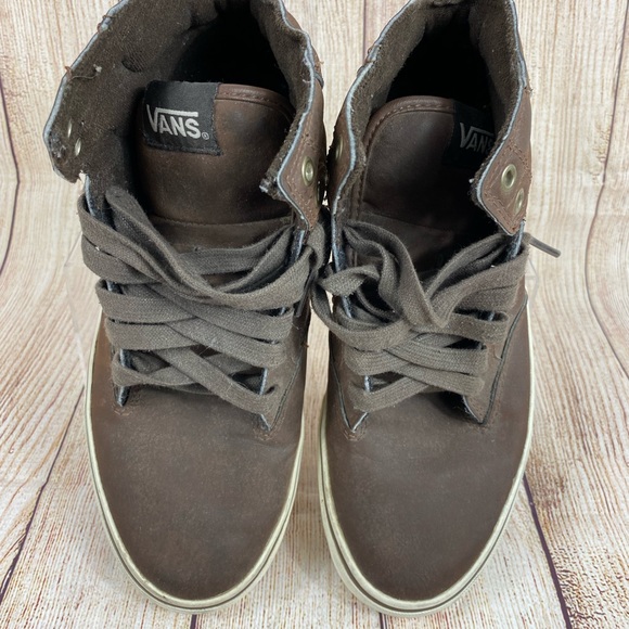 Vans | Mid Top Brown TB4R Off The Wall Men’s Skateboard Sneakers | Size 8 - Picture 2 of 11